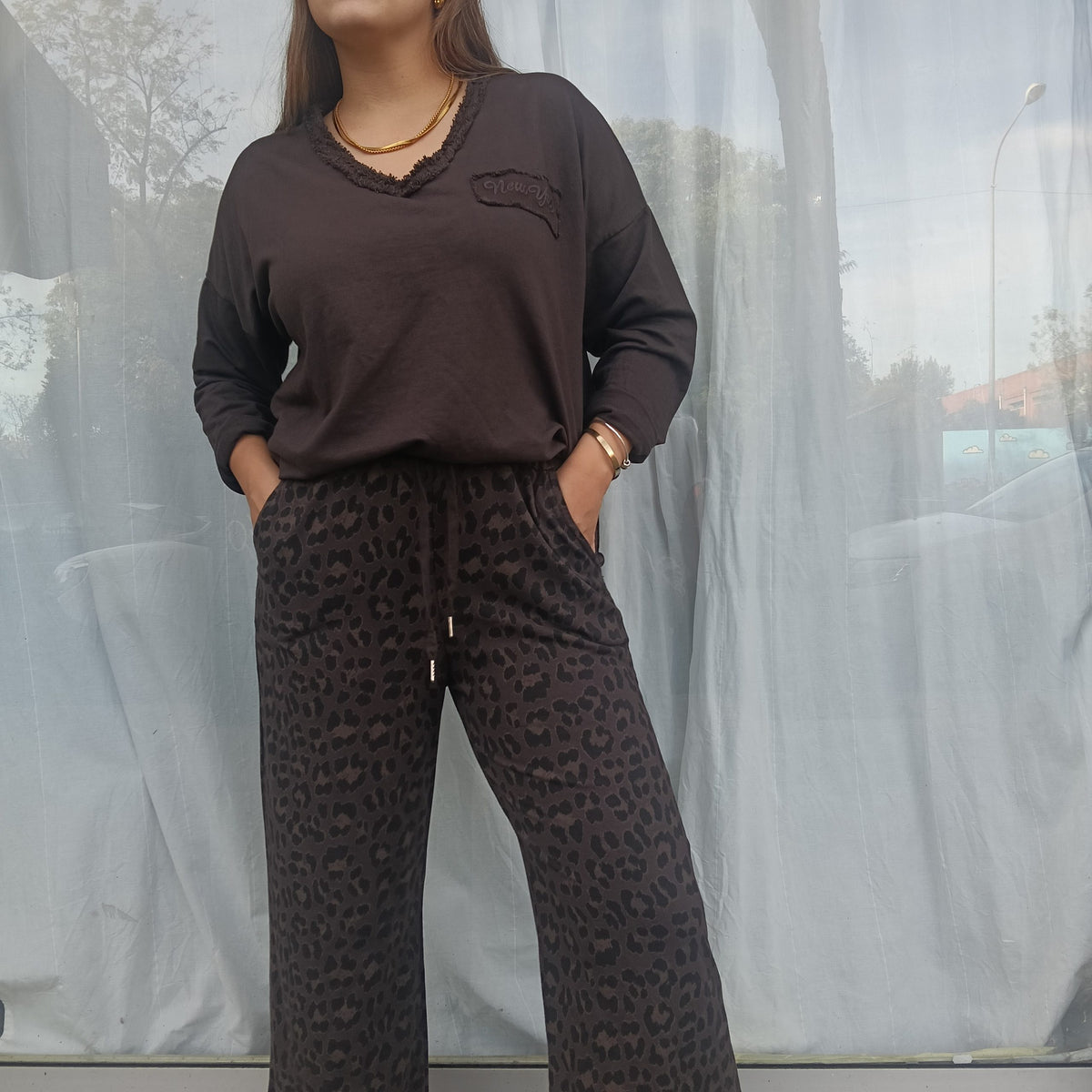 Pantalón animal print