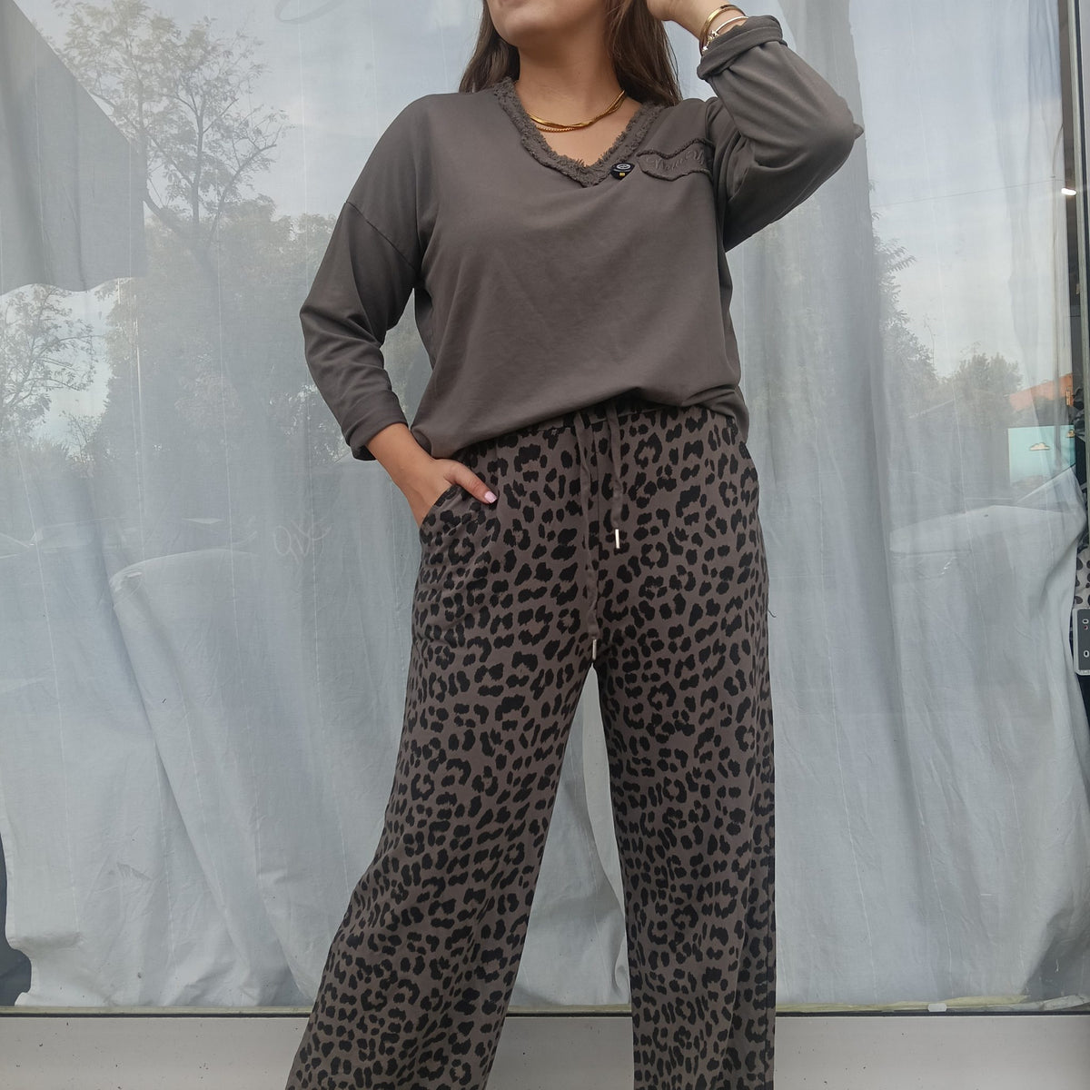 Pantalón animal print